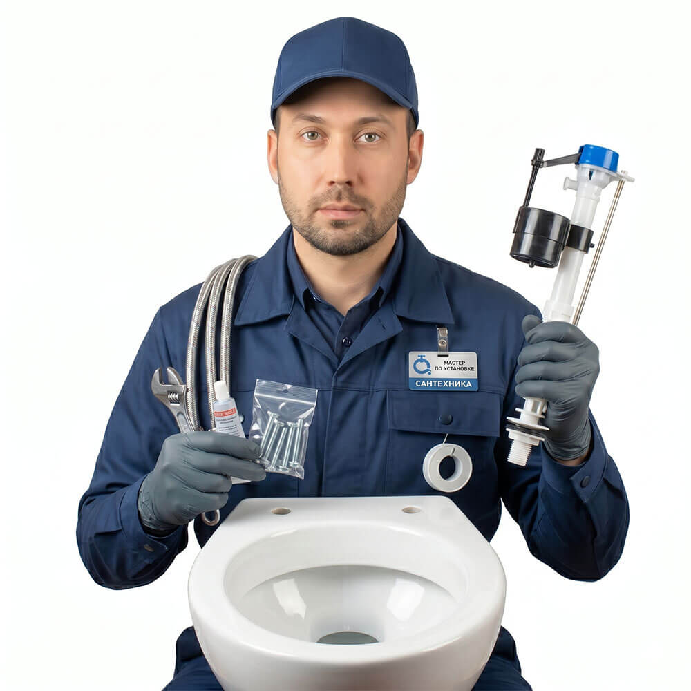 установка унитаза алматы