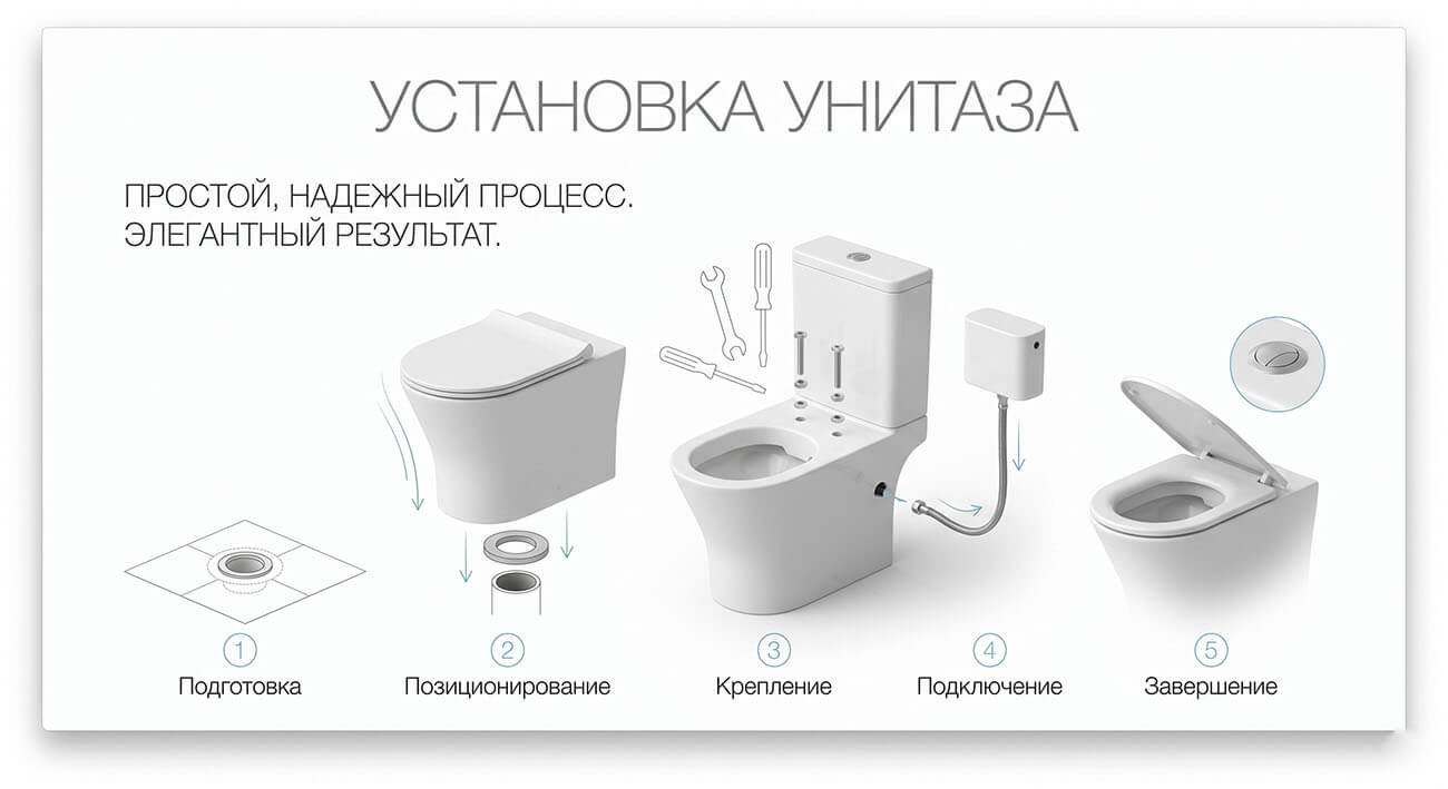 установка унитазов в алматы