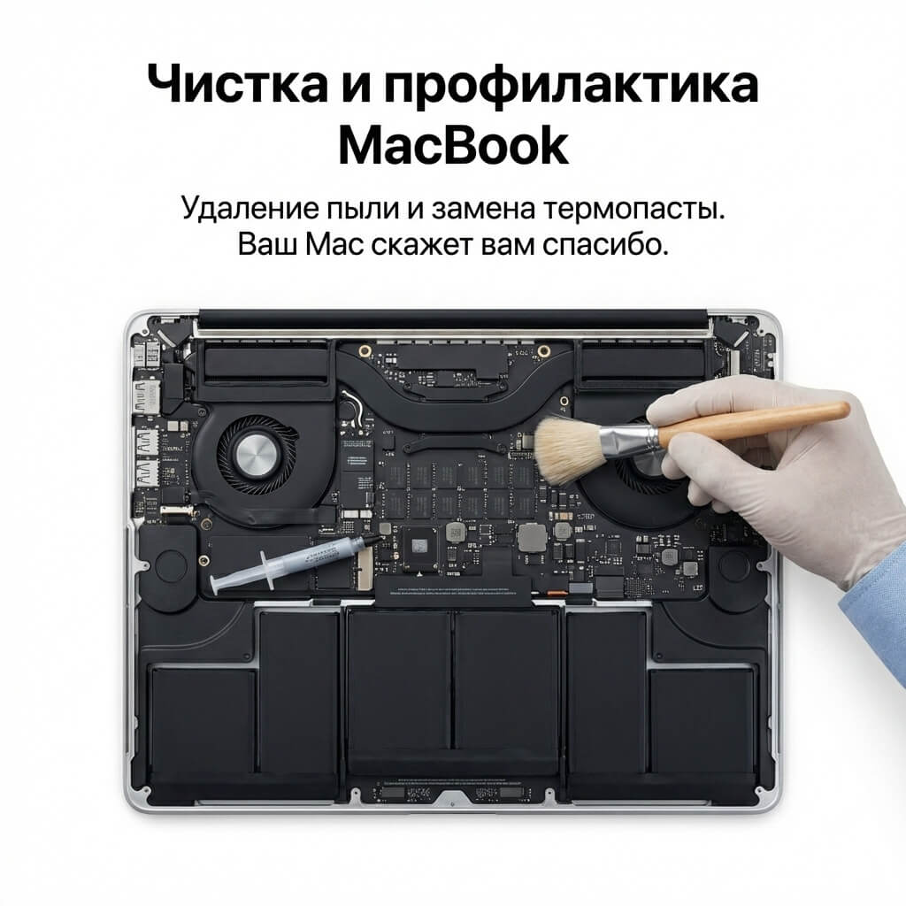 чистка macbook и imac