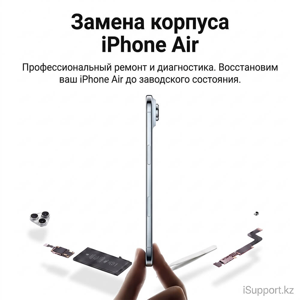 замена оригинального корпуса iphone air в алматы по самым лучшим ценам