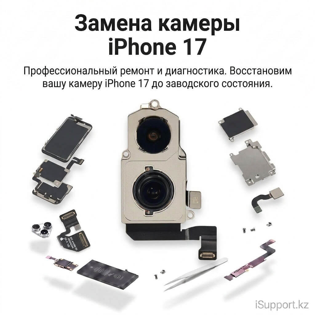 замена камеры iphone 17 в оригинале