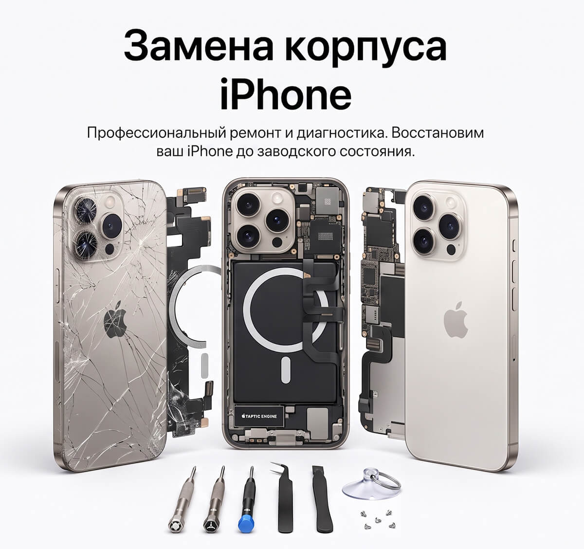 замена корпуса айфонов в алматы