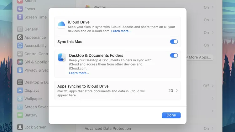 Чтобы настроить iCloud: