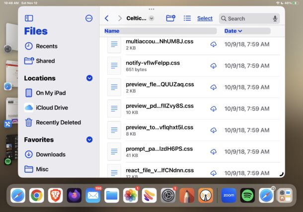 Как показать расширения файлов на iPad и iPhone в приложении «Файлы»