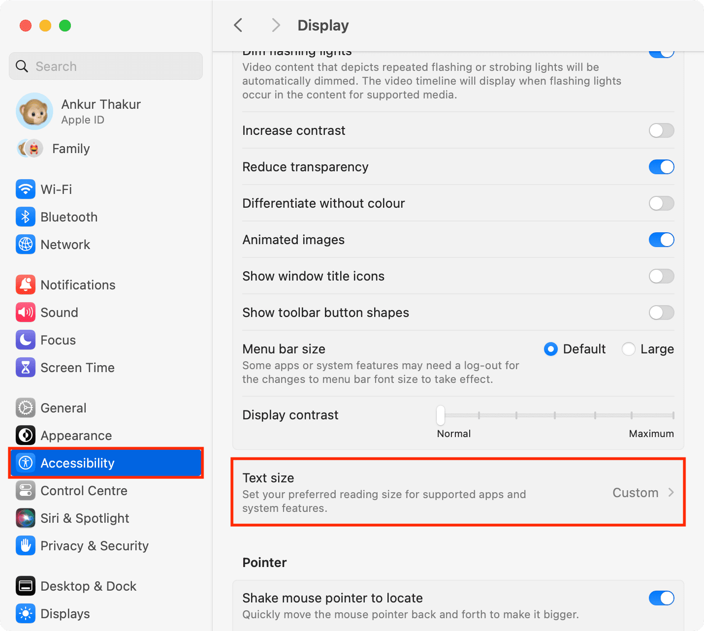 Как увеличить или уменьшить размер текста отдельного приложения Mac