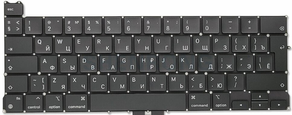 купить клавиатуру macbook a2251 интер г-образный европейский русский UЛ