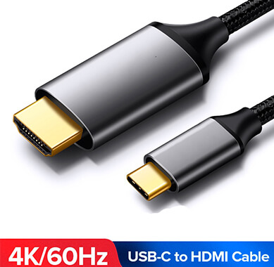  Кабель USB-C на HDMI 60 Hz MacBook, iMac